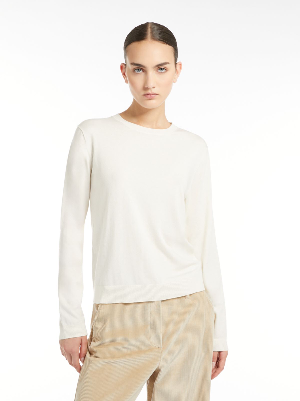 Weekend Maglia in seta e lana Fino Al -60%