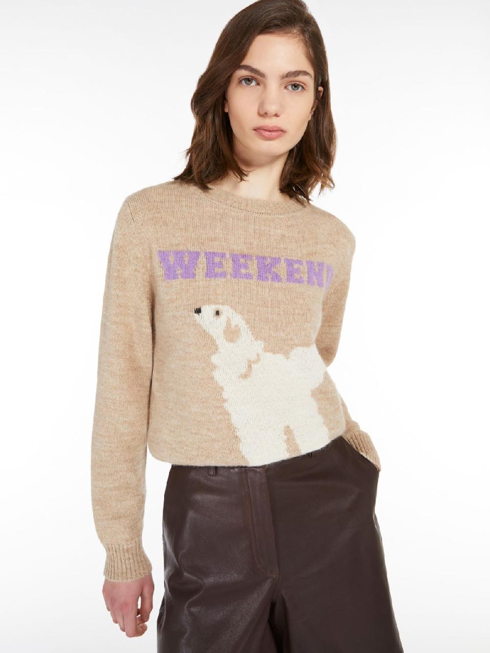 Weekend Maglia intarsiata in alpaca e lana Convenienza