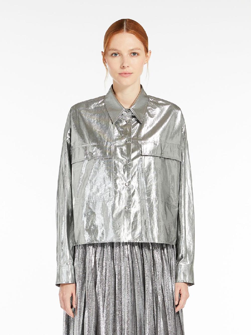 Weekend Camicia in cotone lamé Presa