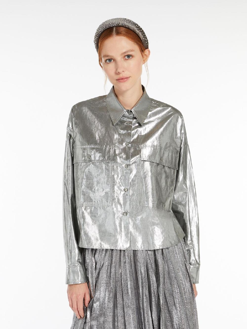 Weekend Camicia in cotone lamé Presa
