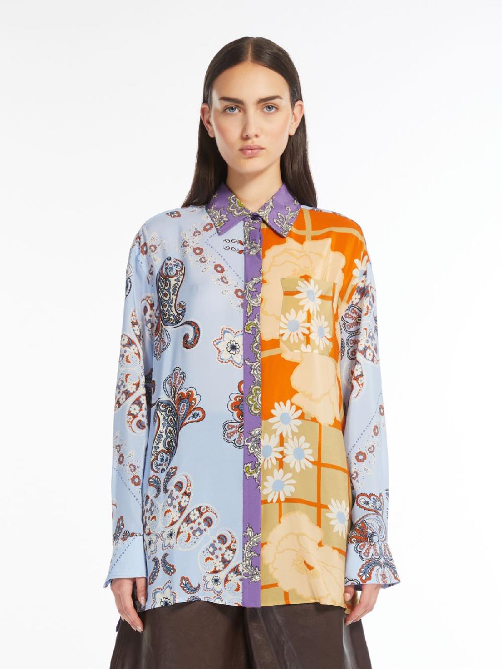 Weekend Camicia in crêpe de Chine stampata Saldi