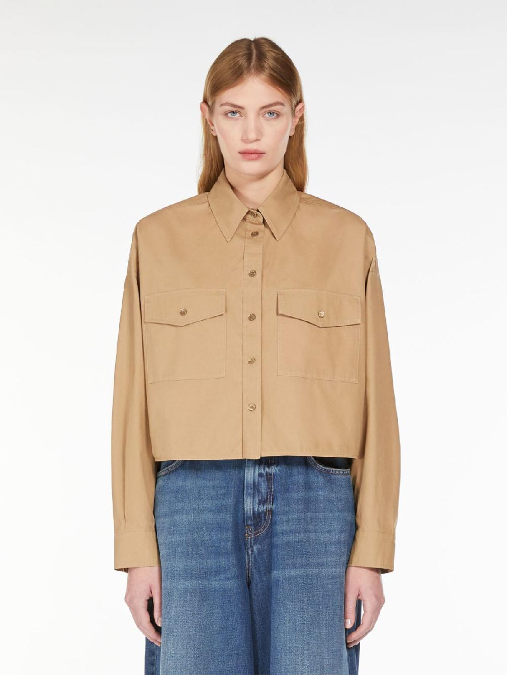 Weekend Camicia in cotone e twill stampato Saldi Di Fabbrica