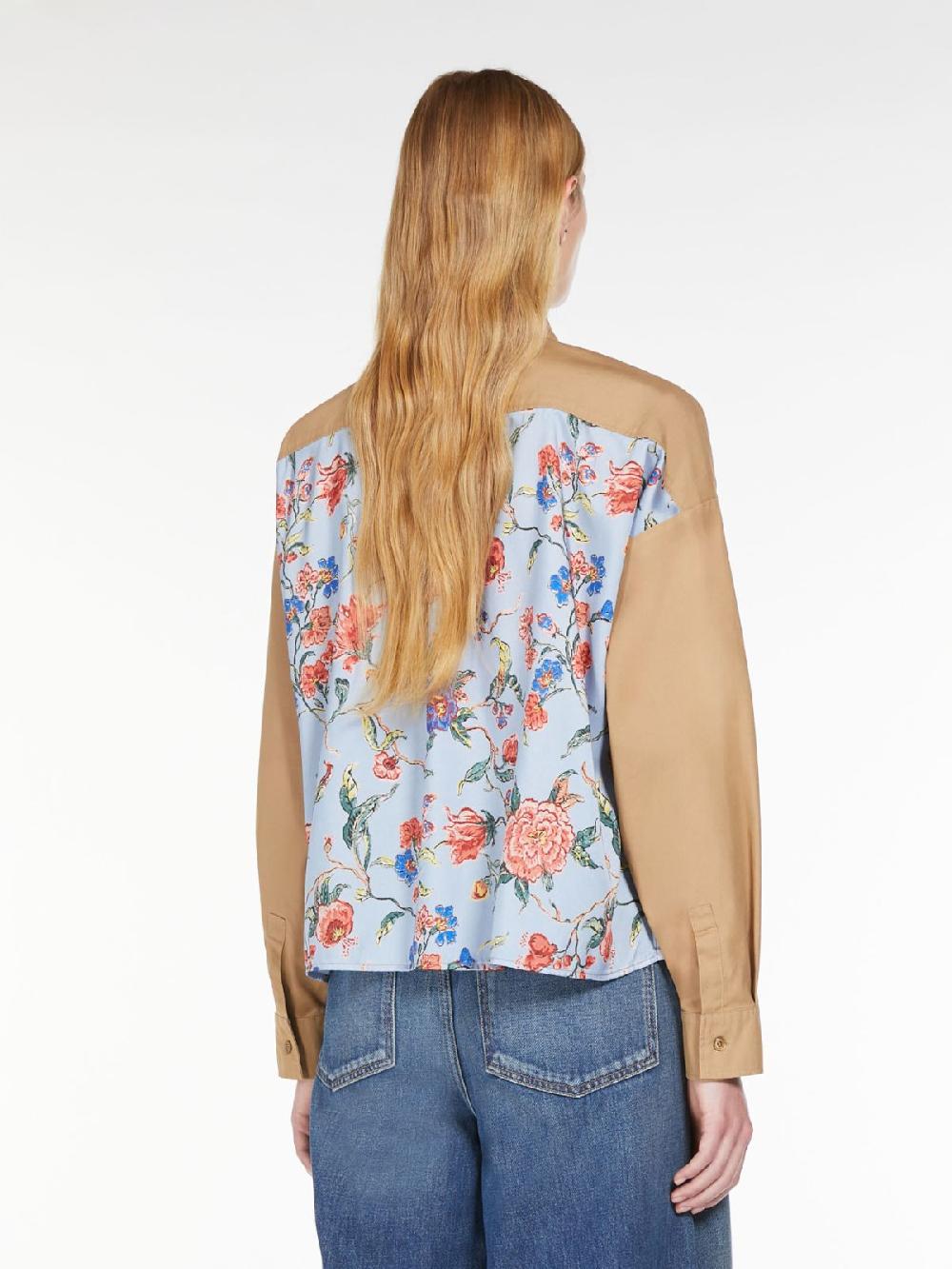 Weekend Camicia in cotone e twill stampato Saldi Di Fabbrica