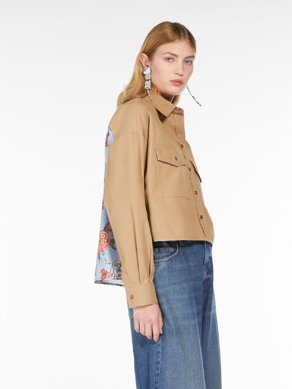 Weekend Camicia in cotone e twill stampato Saldi Di Fabbrica