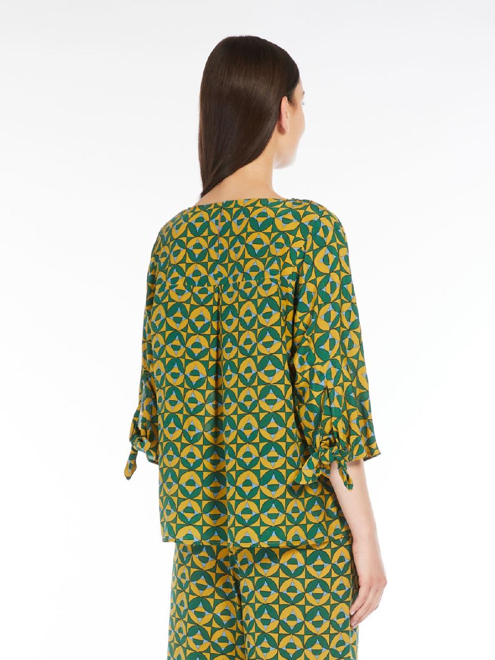 Weekend Blusa in crêpe de Chine stampato Negozio