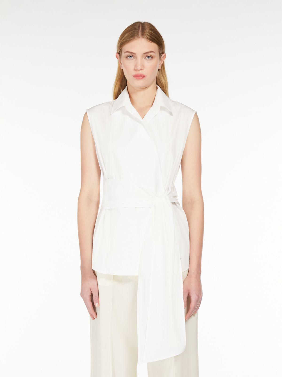 Weekend Camicia smanicata in popeline Promozione