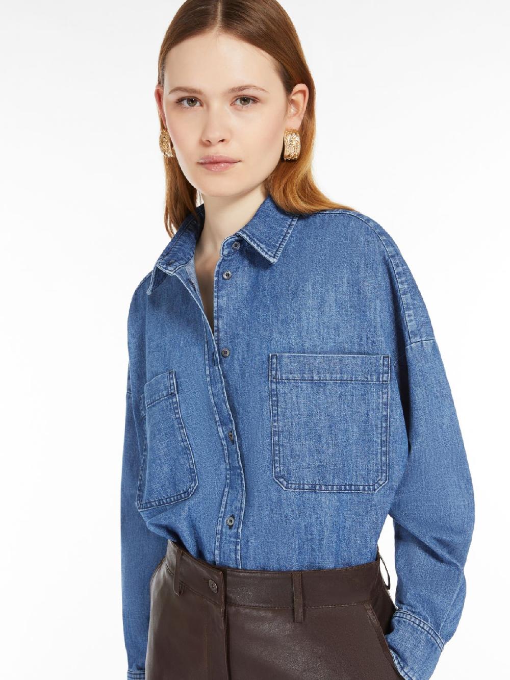 Weekend Camicia crop in denim di cotone Qualità Garantita