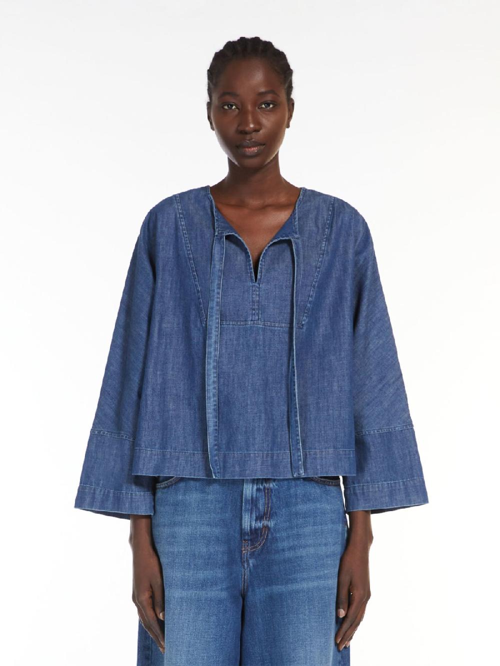 Weekend Blusa marinier in denim Negozi Online