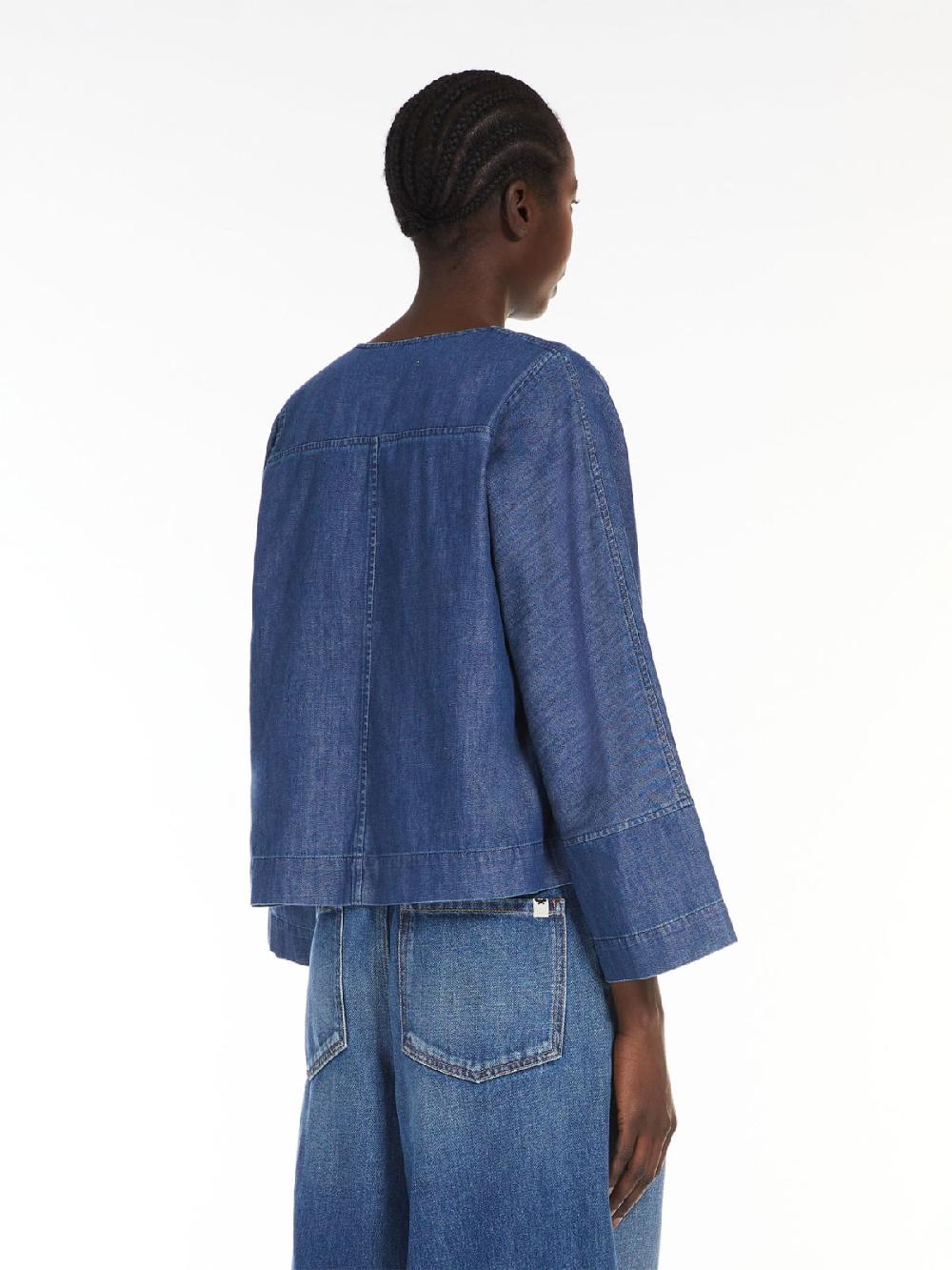 Weekend Blusa marinier in denim Negozi Online