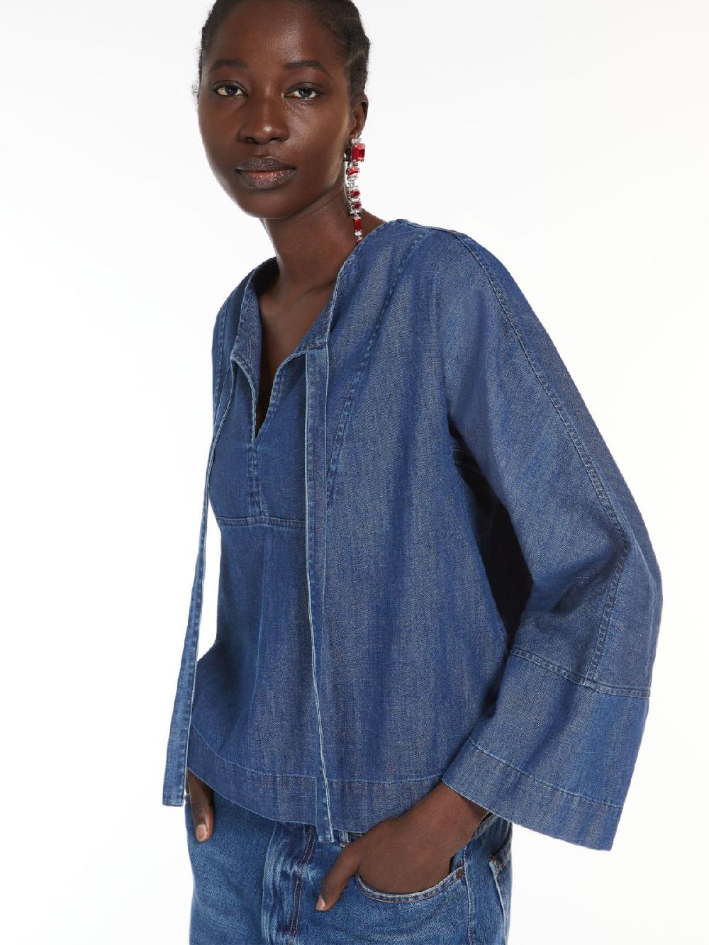 Weekend Blusa marinier in denim Negozi Online