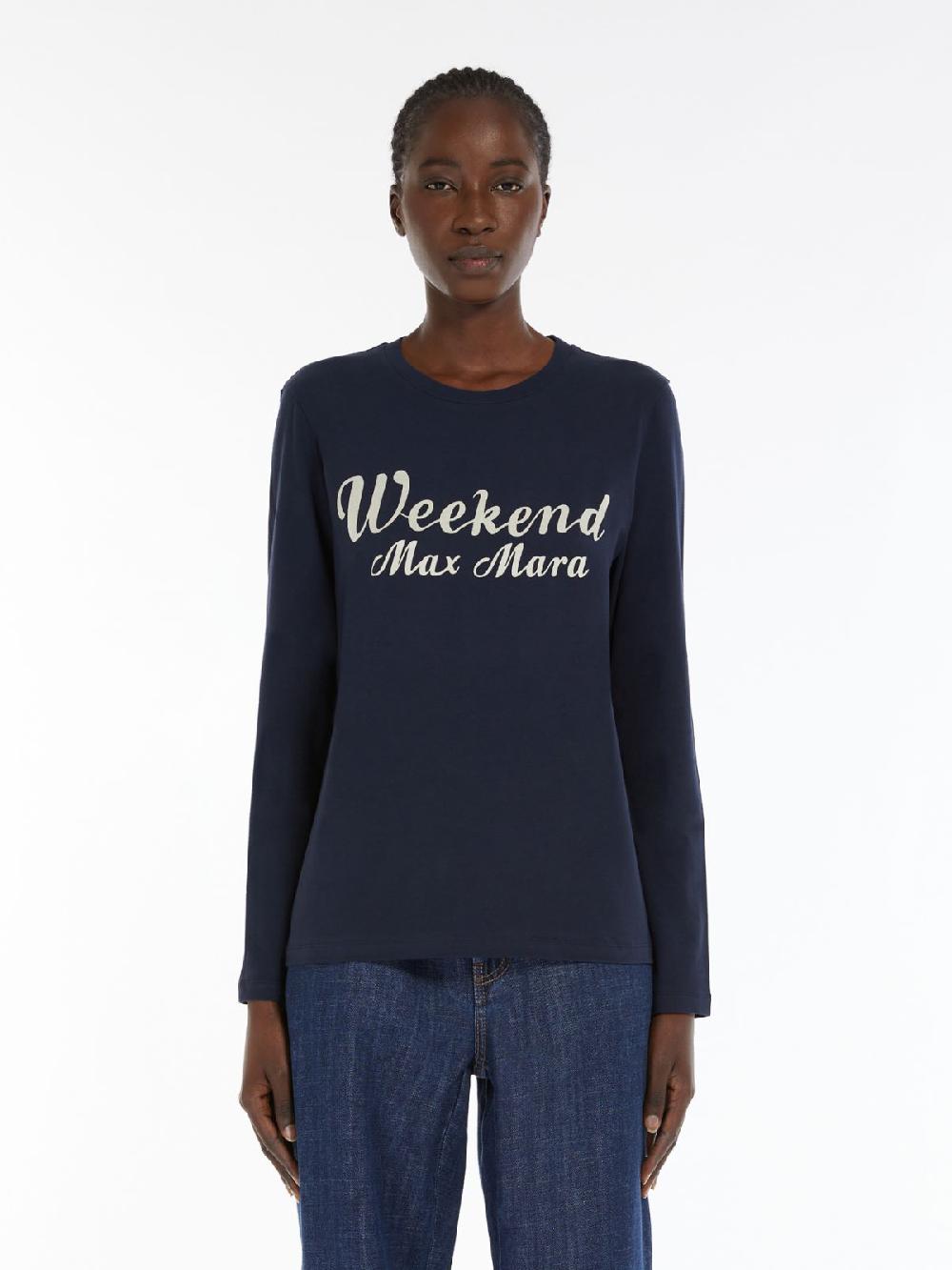 Weekend T-shirt in cotone con stampa Prezzo Ridotto