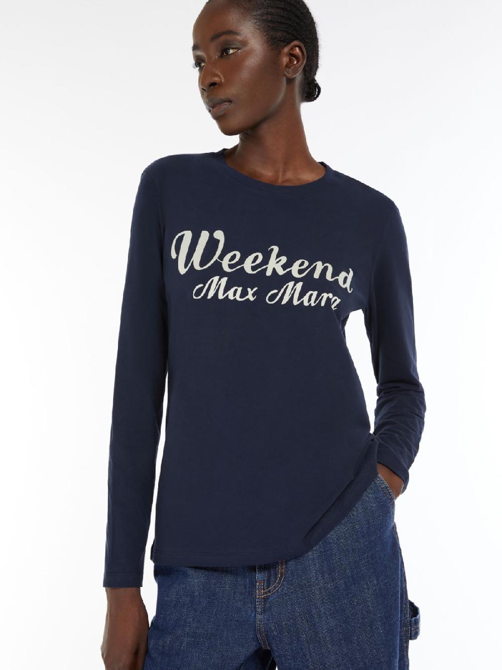 Weekend T-shirt in cotone con stampa Prezzo Ridotto