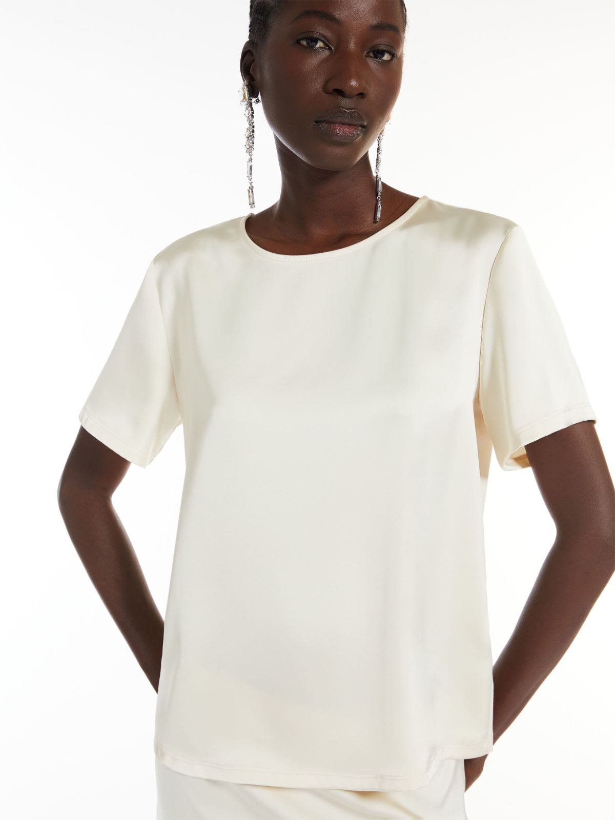 Weekend T-shirt in raso e jersey Sottocosto