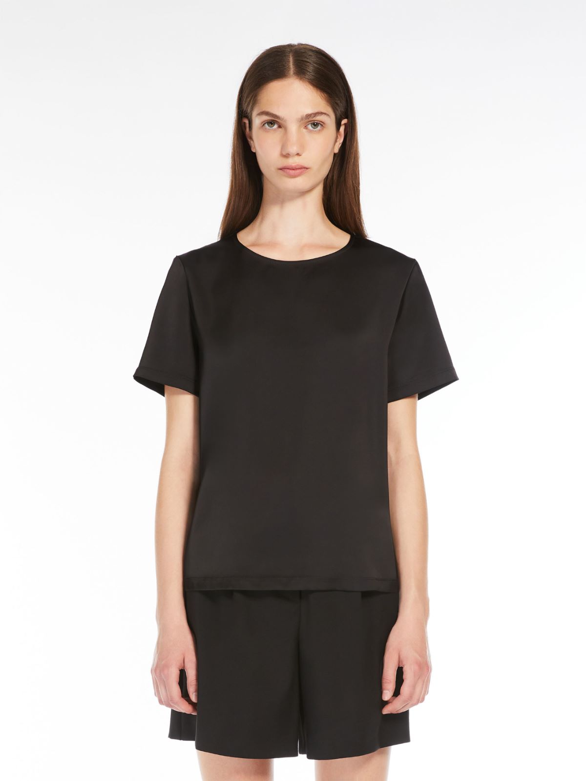 Weekend T-shirt in raso e jersey Saldi