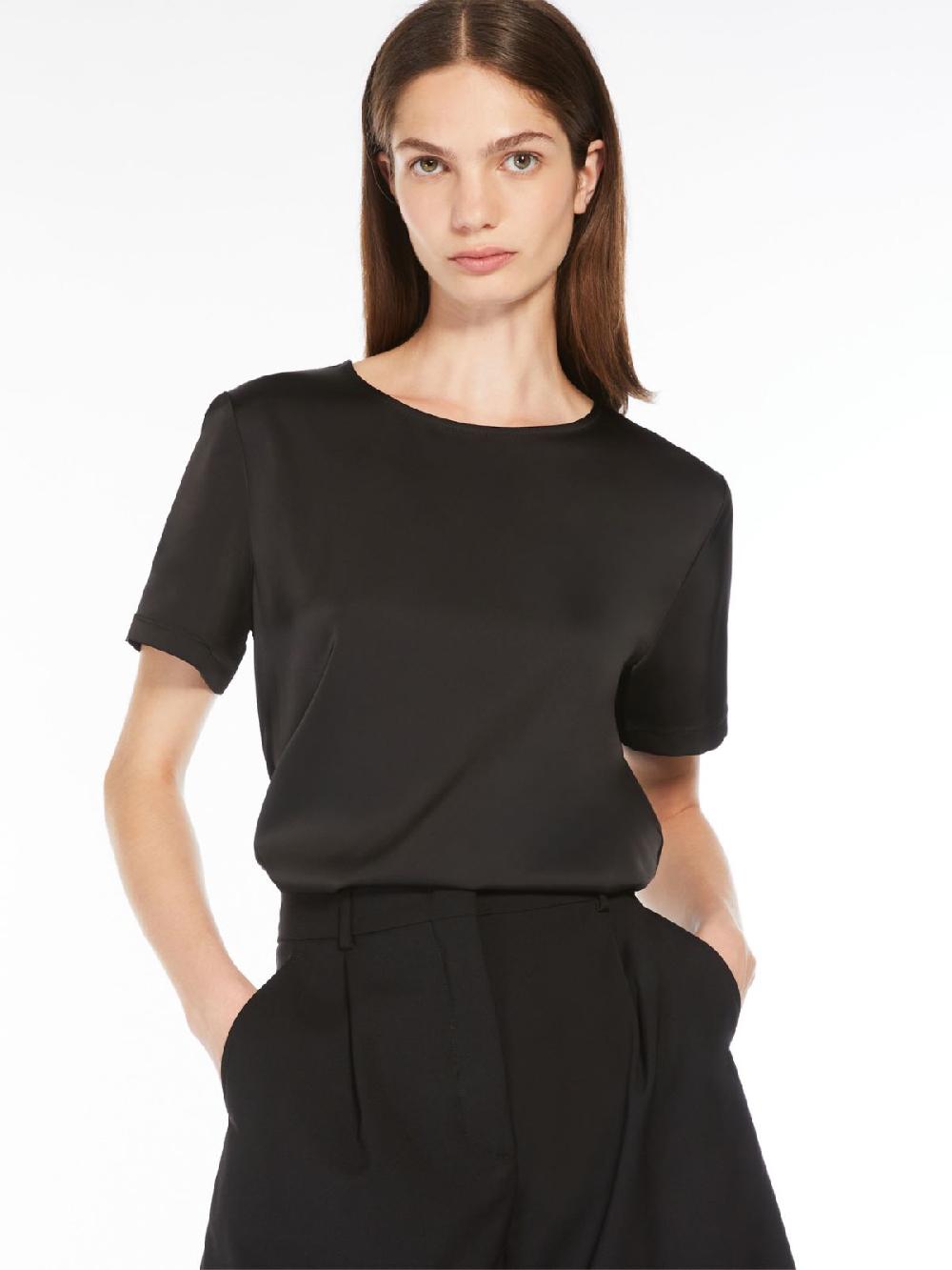 Weekend T-shirt in raso e jersey Saldi