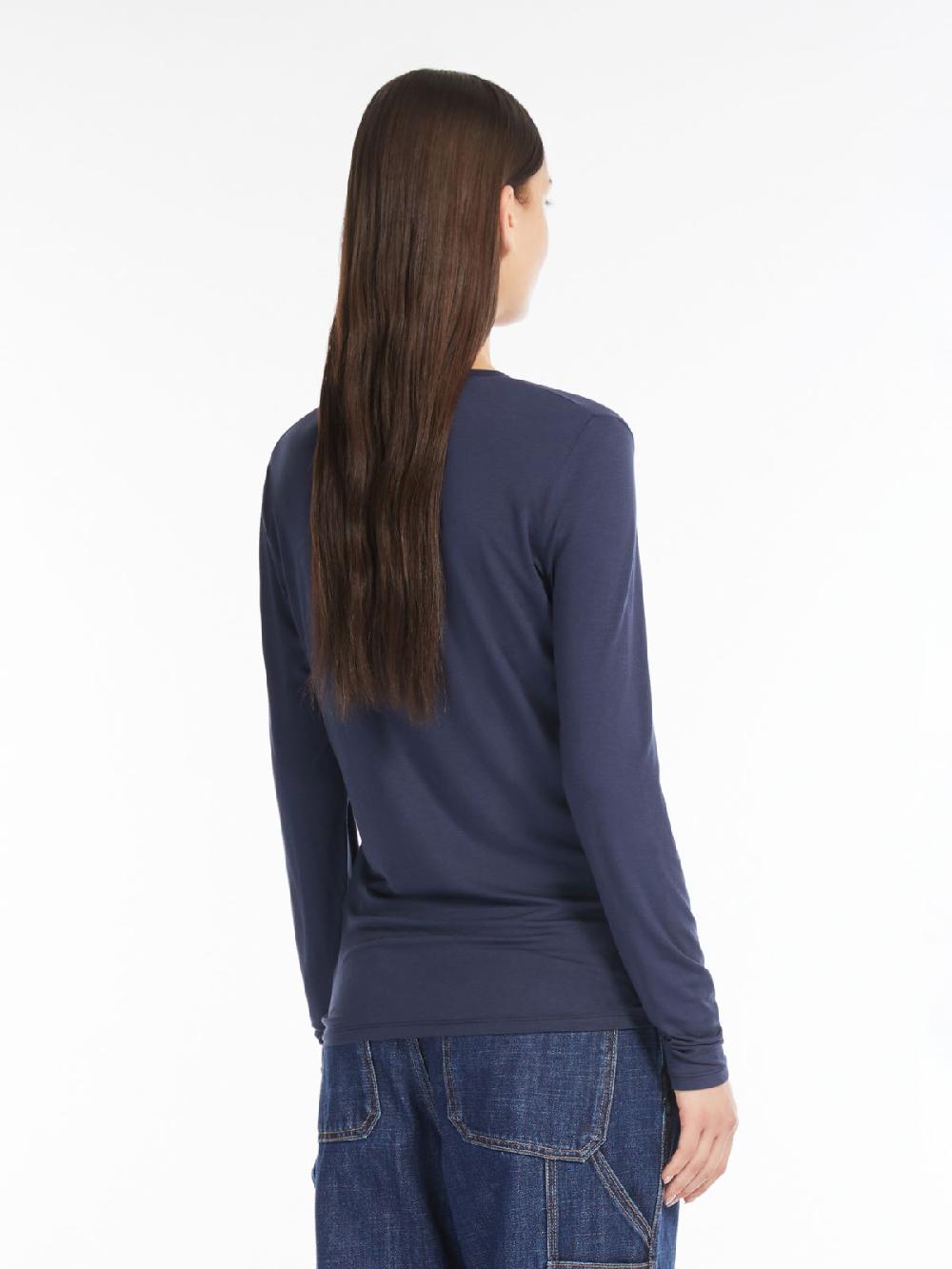 Weekend T-shirt aderente in jersey Vendita Calda