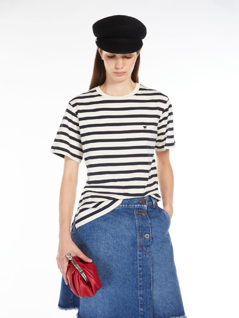 Weekend T-shirt in cotone con logo Saldi Di Fabbrica