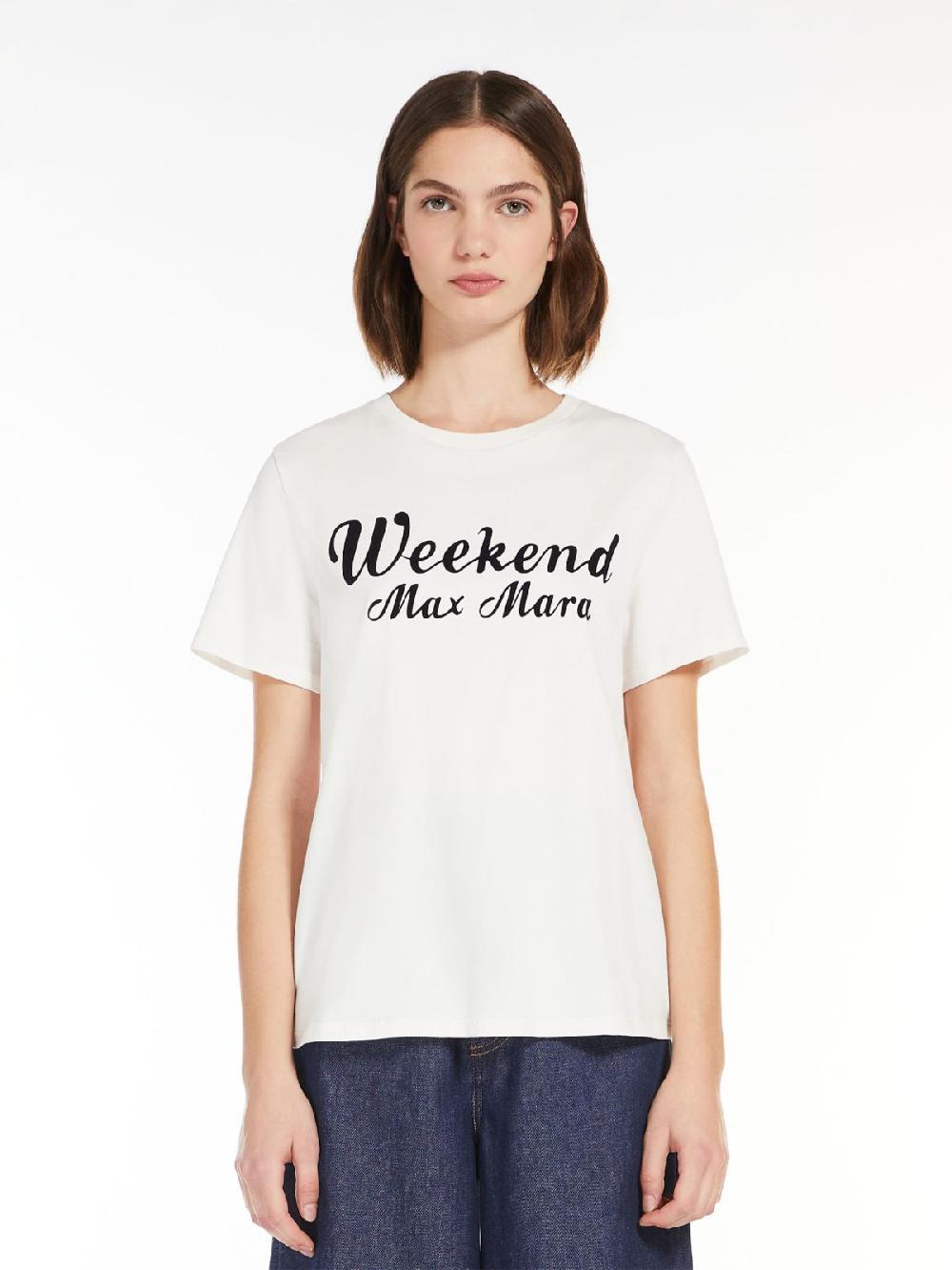 Weekend T-shirt in cotone con stampa Moda