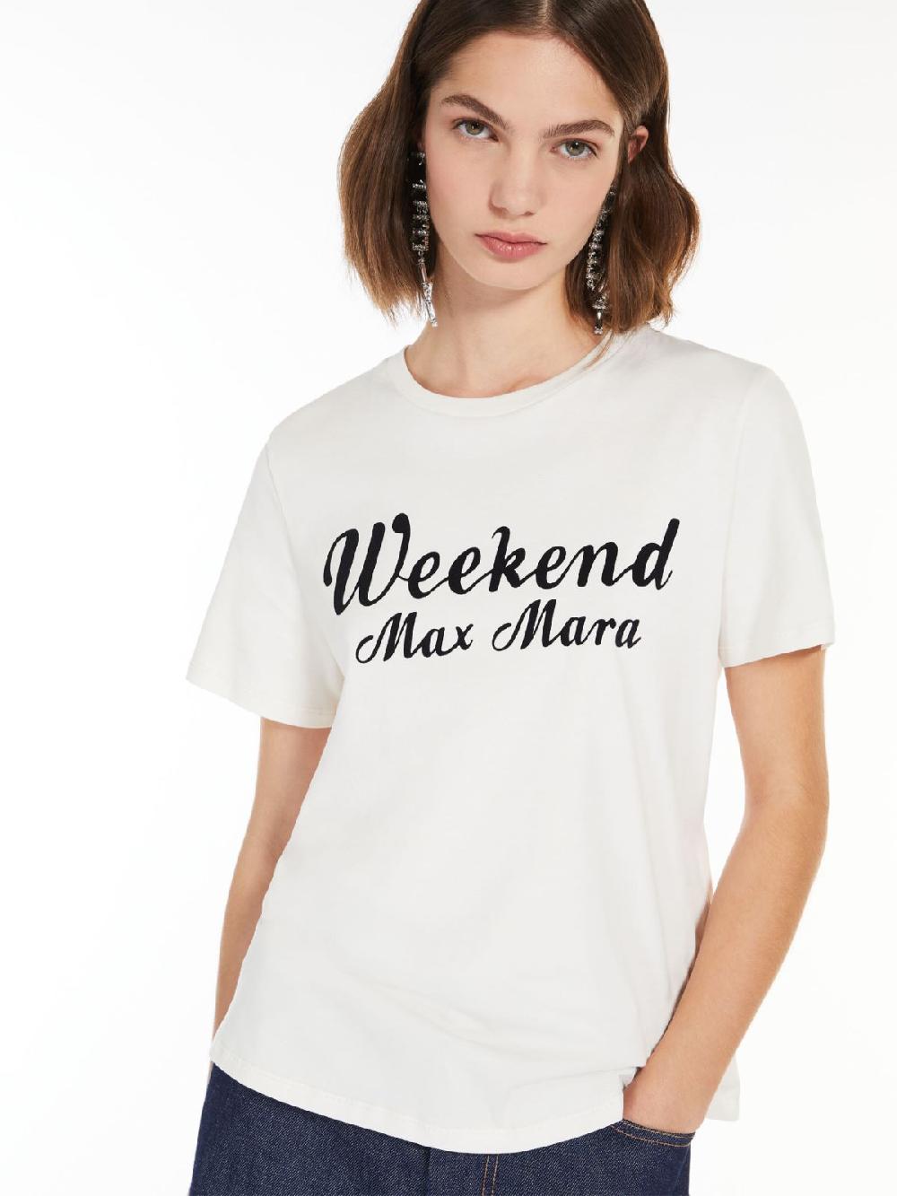 Weekend T-shirt in cotone con stampa Moda