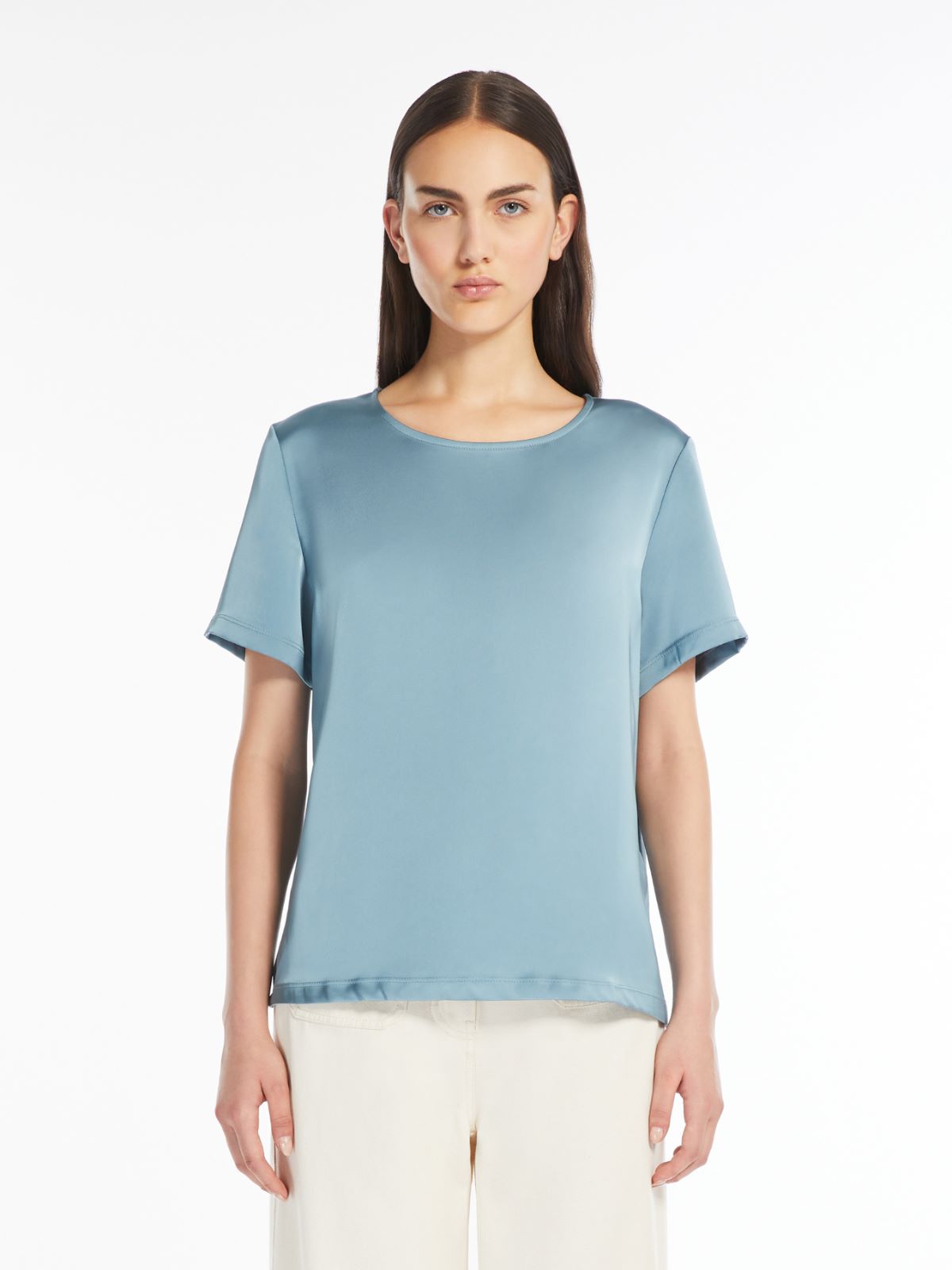 Weekend T-shirt in raso e jersey Italia