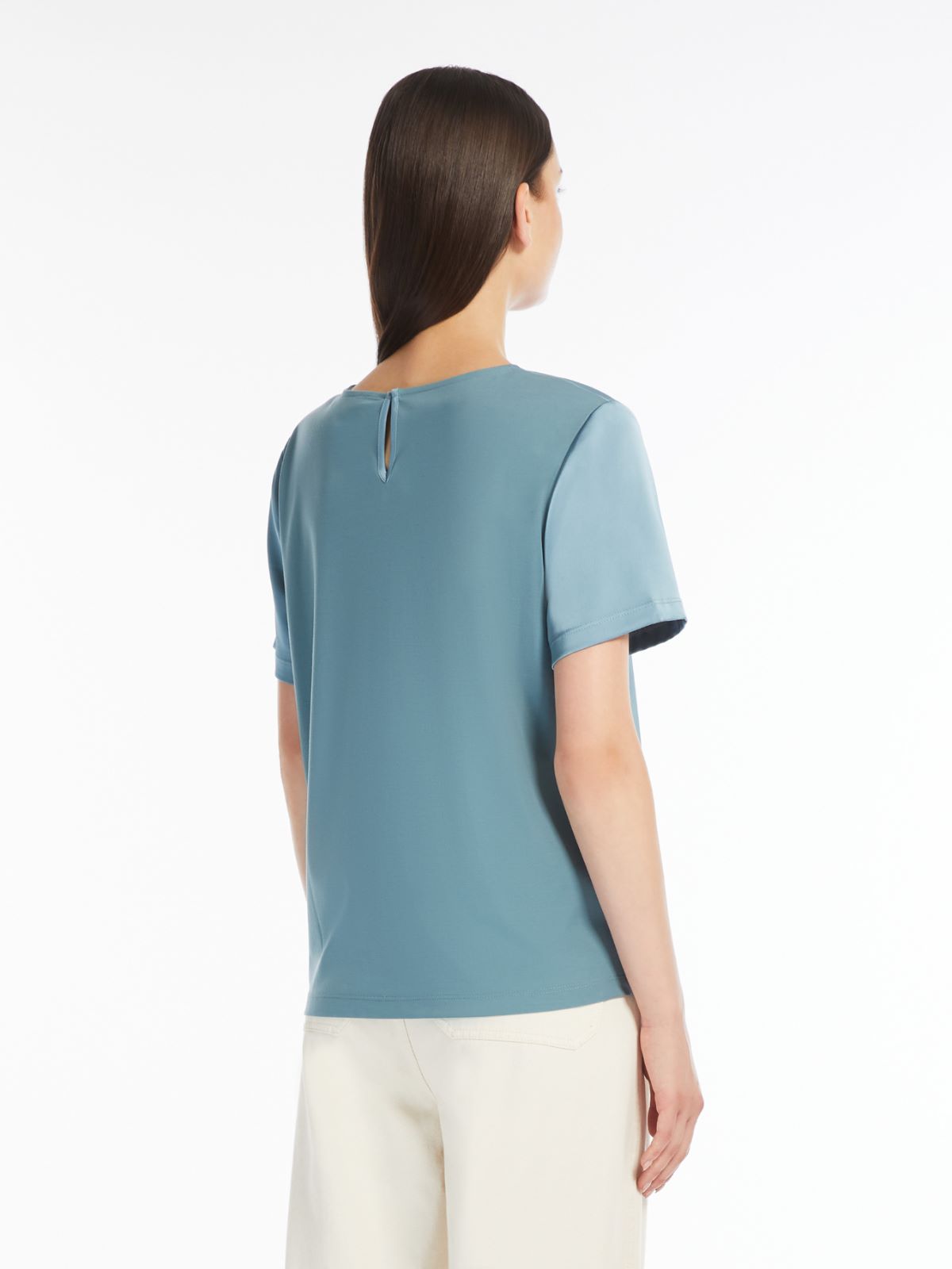 Weekend T-shirt in raso e jersey Italia