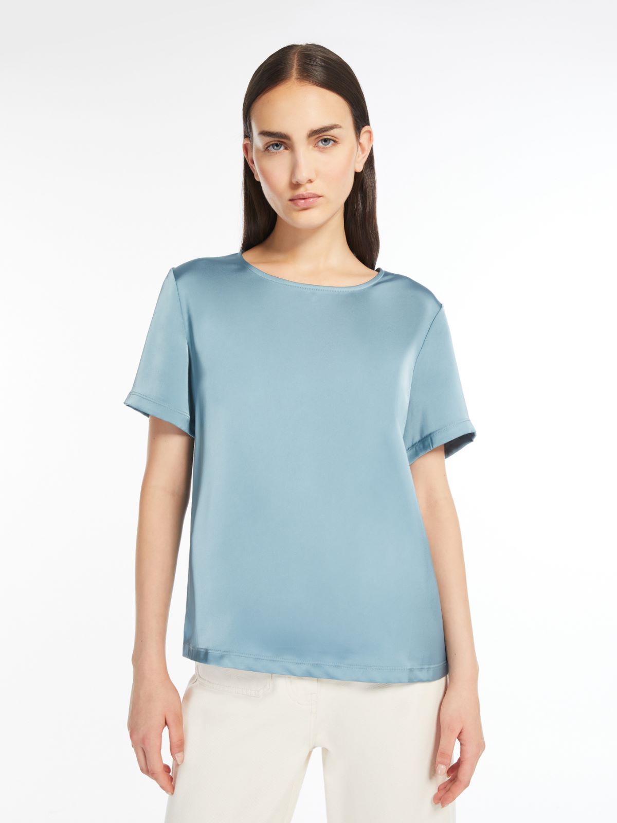 Weekend T-shirt in raso e jersey Italia