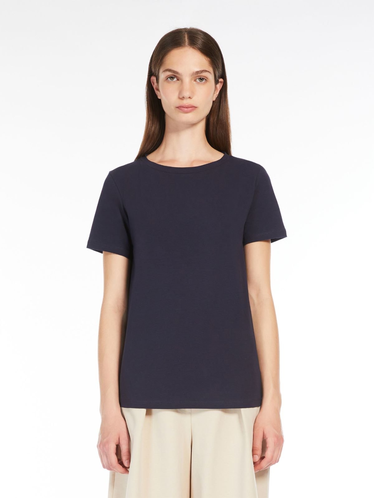 Weekend T-shirt basic in cotone stretch In Linea