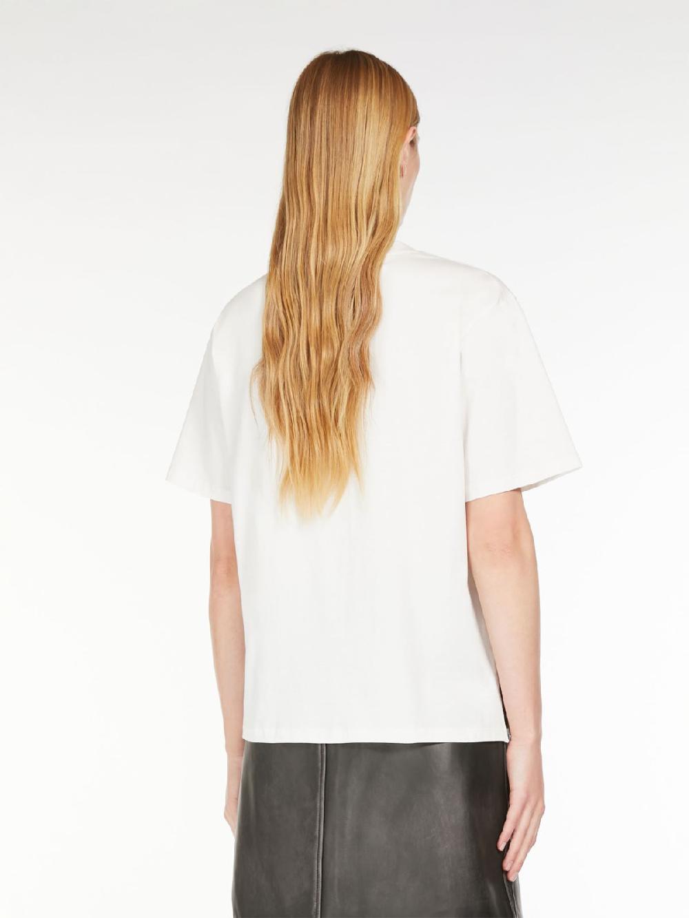 Weekend T-shirt in cotone con lettering ricamato Qualità