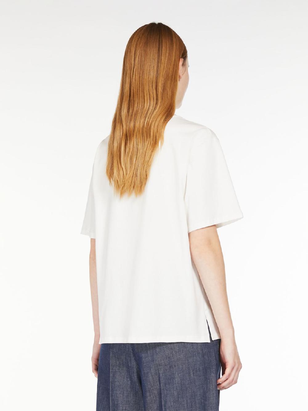 Weekend T-shirt in cotone con lettering ricamato Vendita