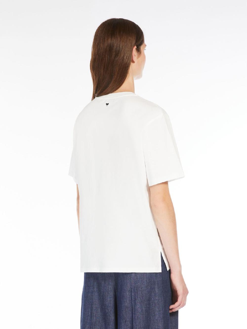 Weekend T-shirt in cotone con lettering ricamato Promozione
