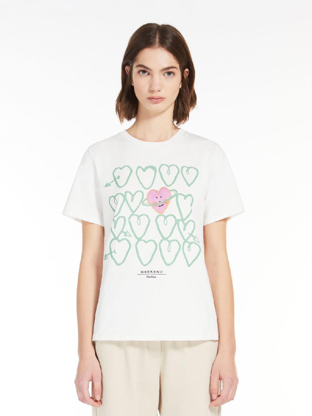 Weekend T-shirt in cotone con stampa Spedizione Gratuita