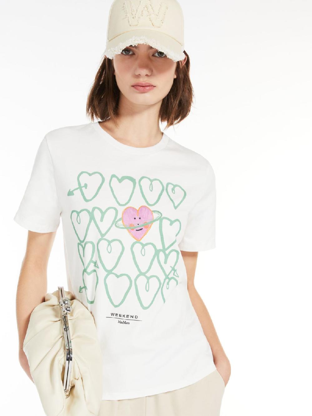 Weekend T-shirt in cotone con stampa Spedizione Gratuita
