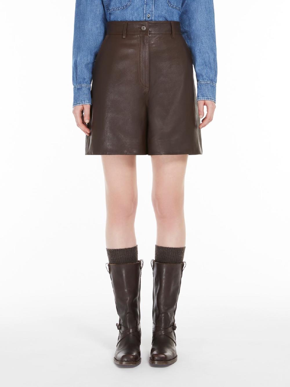 Weekend Bermuda in nappa Shopping Online