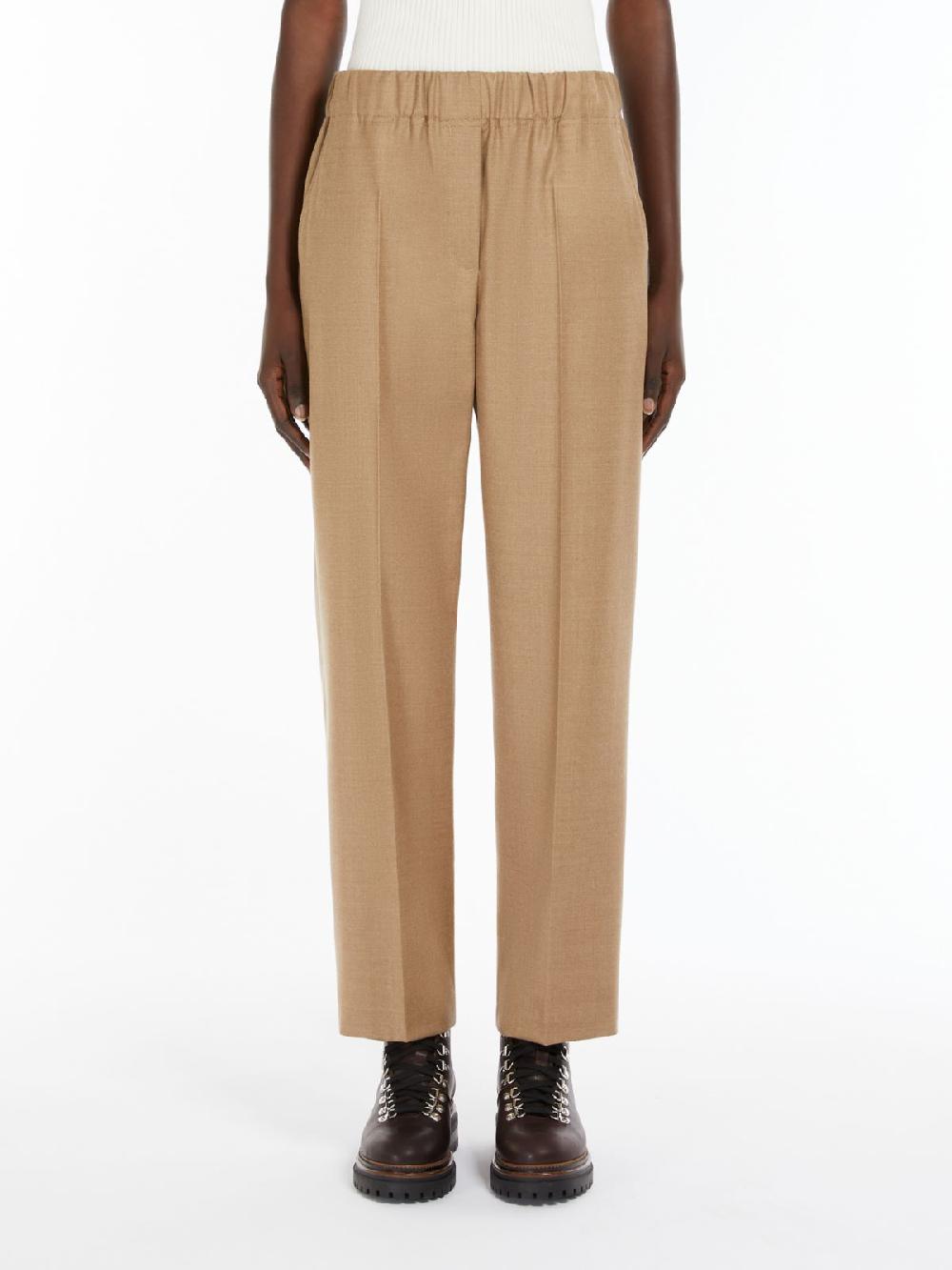 Weekend Pantalone comfort in flanella Vendita Economica
