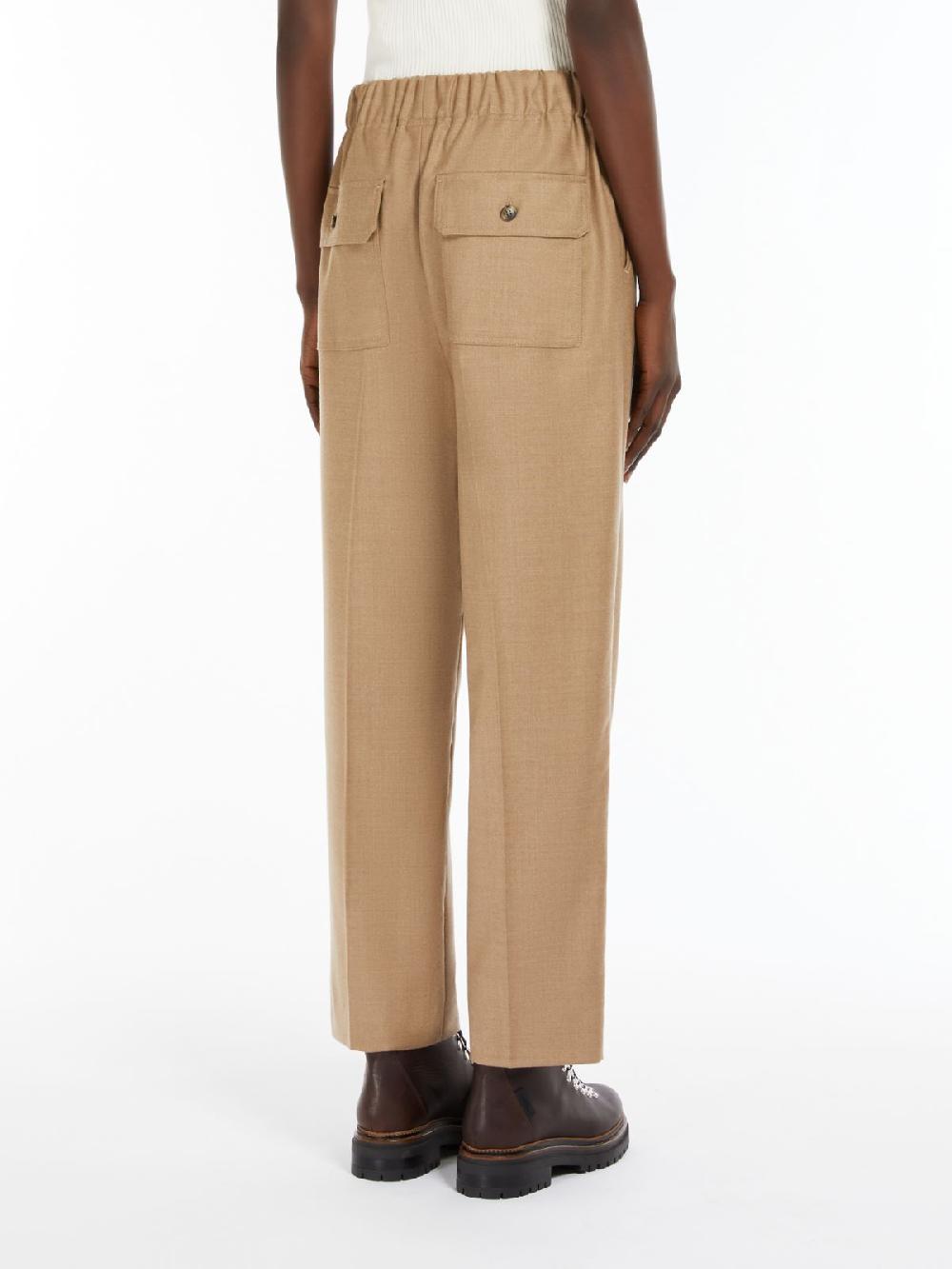 Weekend Pantalone comfort in flanella Vendita Economica