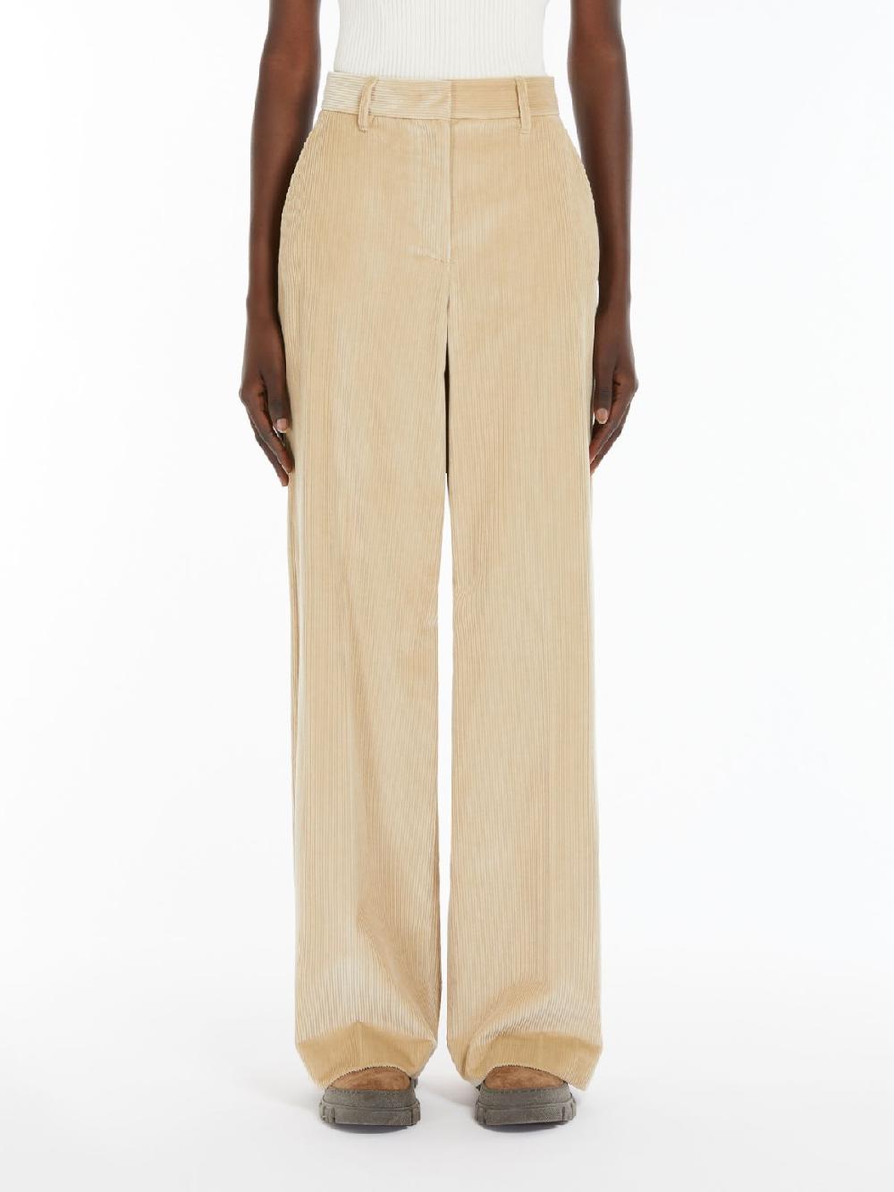 Weekend Pantalone wide leg in velluto Saldi Di Fabbrica