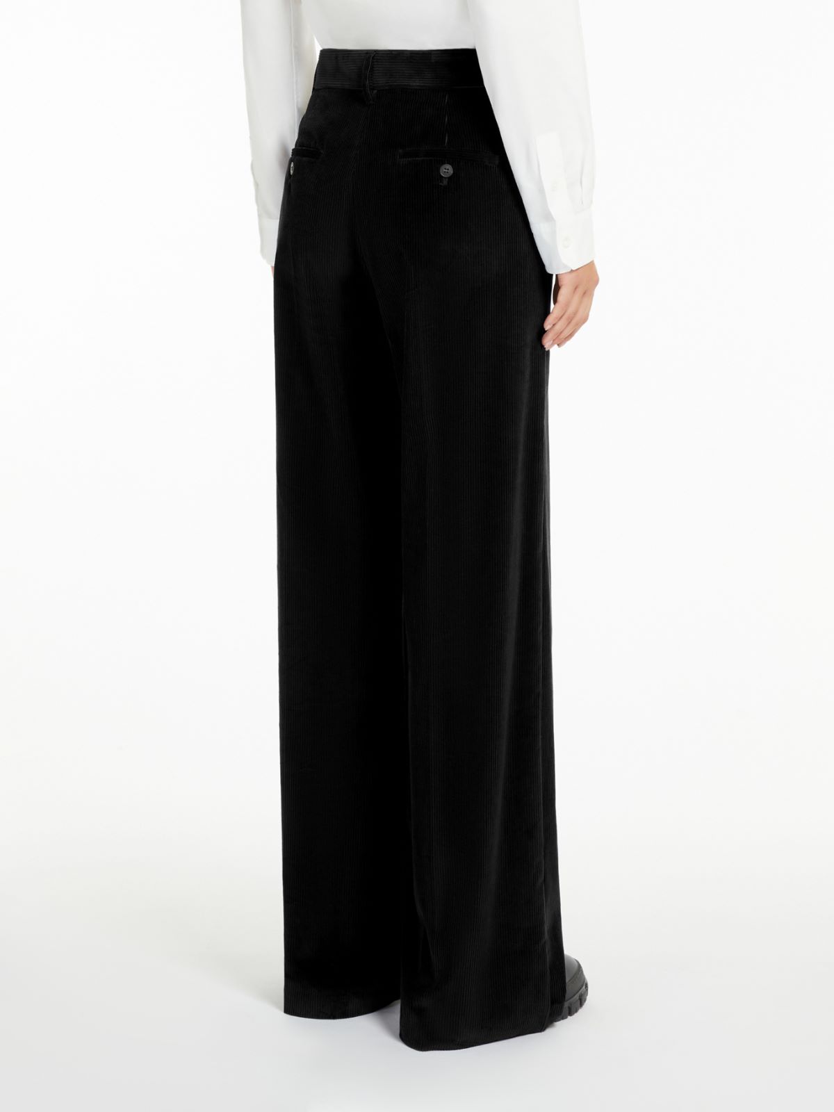 Weekend Pantalone wide leg in velluto Vendite Flash