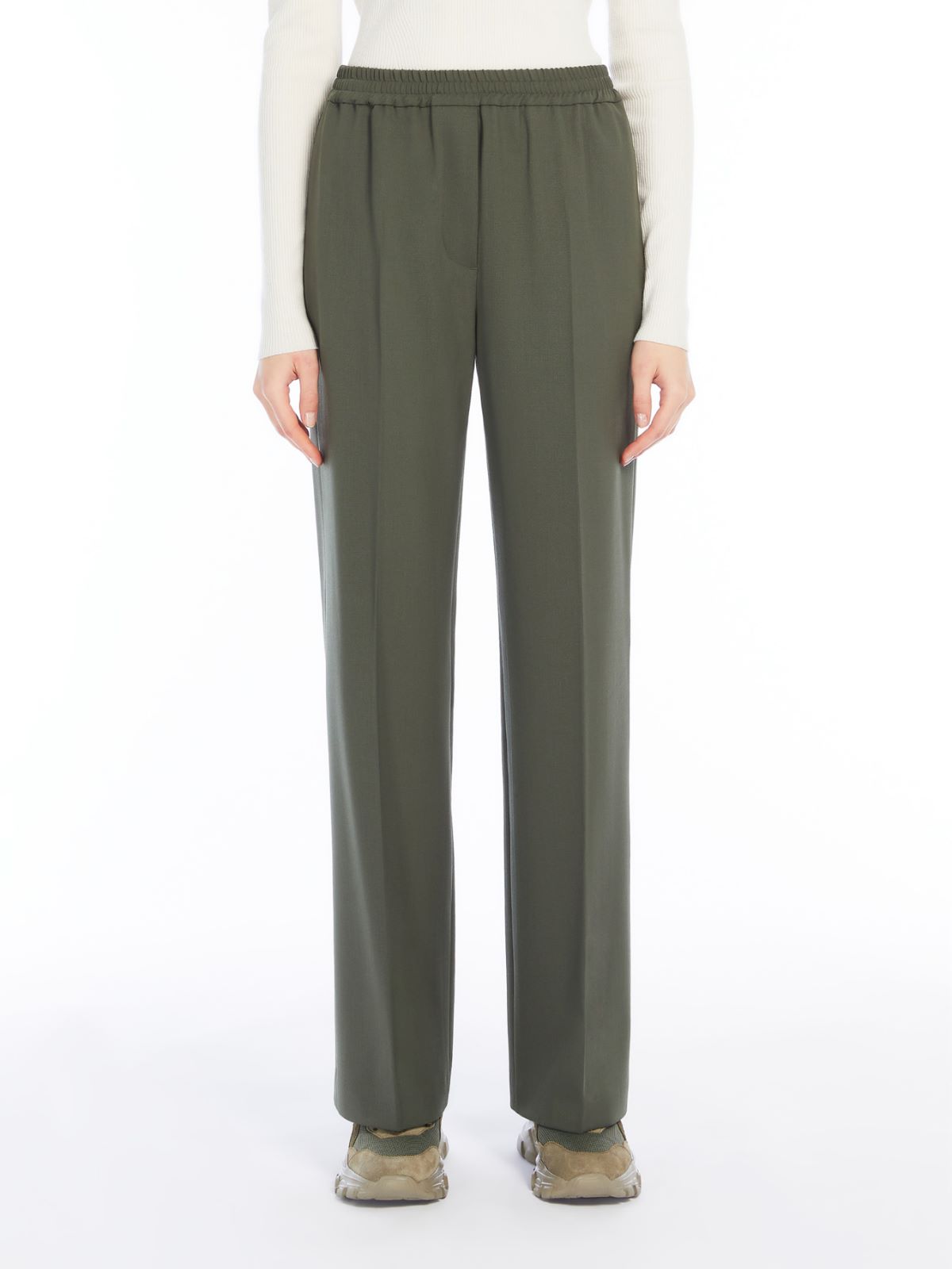 Weekend Pantalone in gabardina di lana Negozio