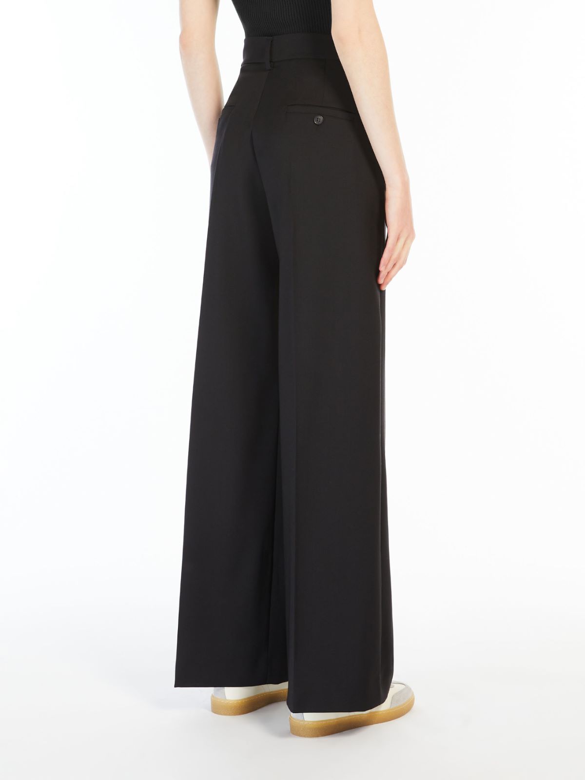 Weekend Pantalone palazzo in tela di lana Italy