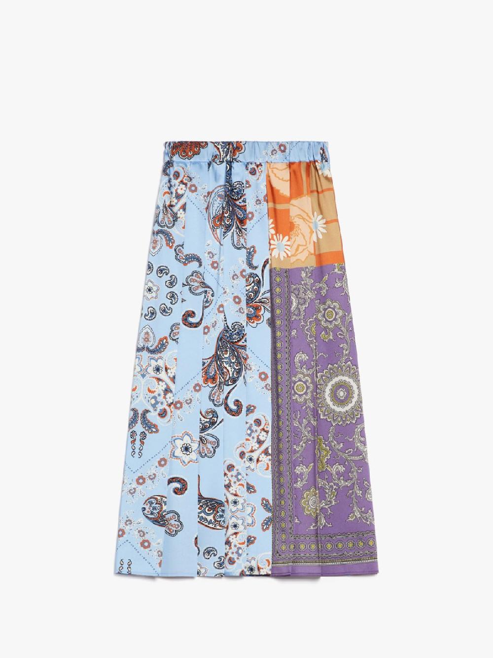Weekend Gonna a pieghe in twill stampato Hotsell
