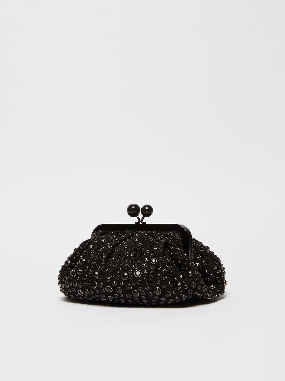 Weekend Pasticcino Bag Small con pietre incastonate in pelle con cristalli In Saldo