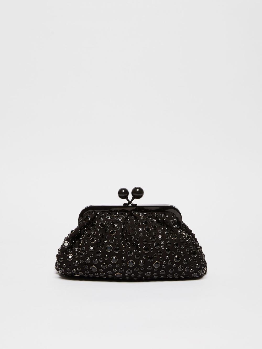 Weekend Pasticcino Bag Small con pietre incastonate in pelle con cristalli In Saldo