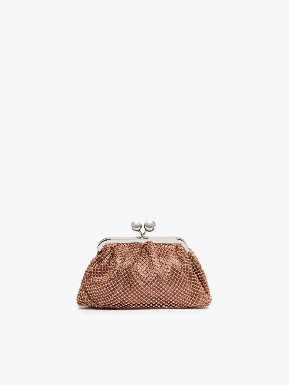 Weekend Pasticcino Bag Small in rete e strass Nuovo