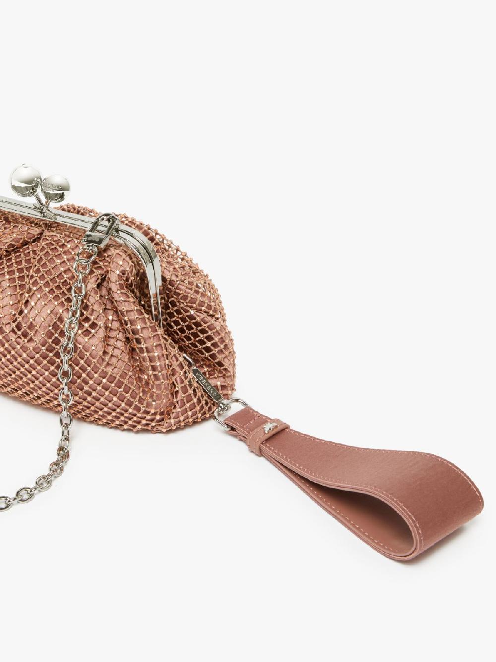 Weekend Pasticcino Bag Small in rete e strass Nuovo