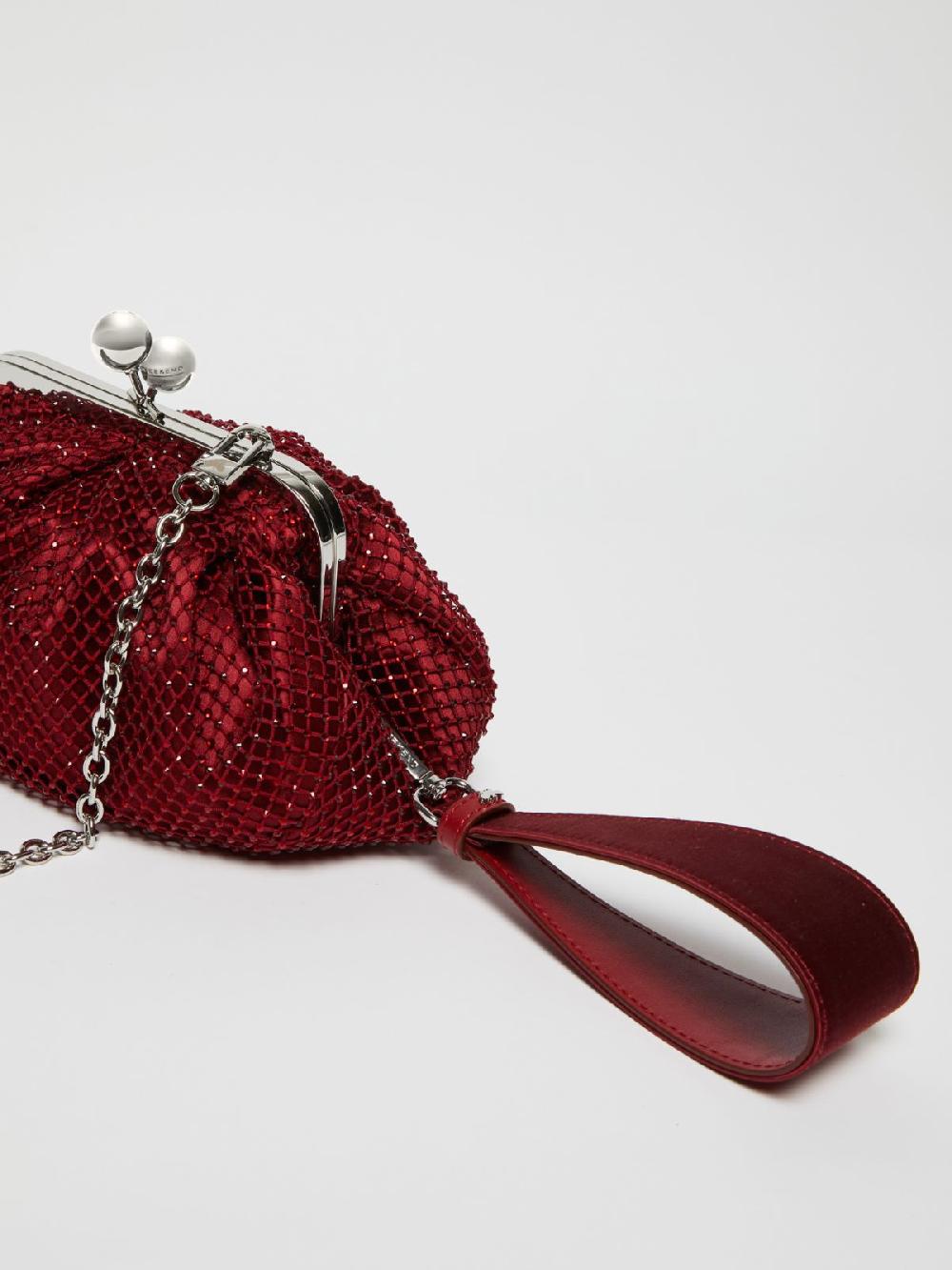 Weekend Pasticcino Bag Small in rete e strass Qualità