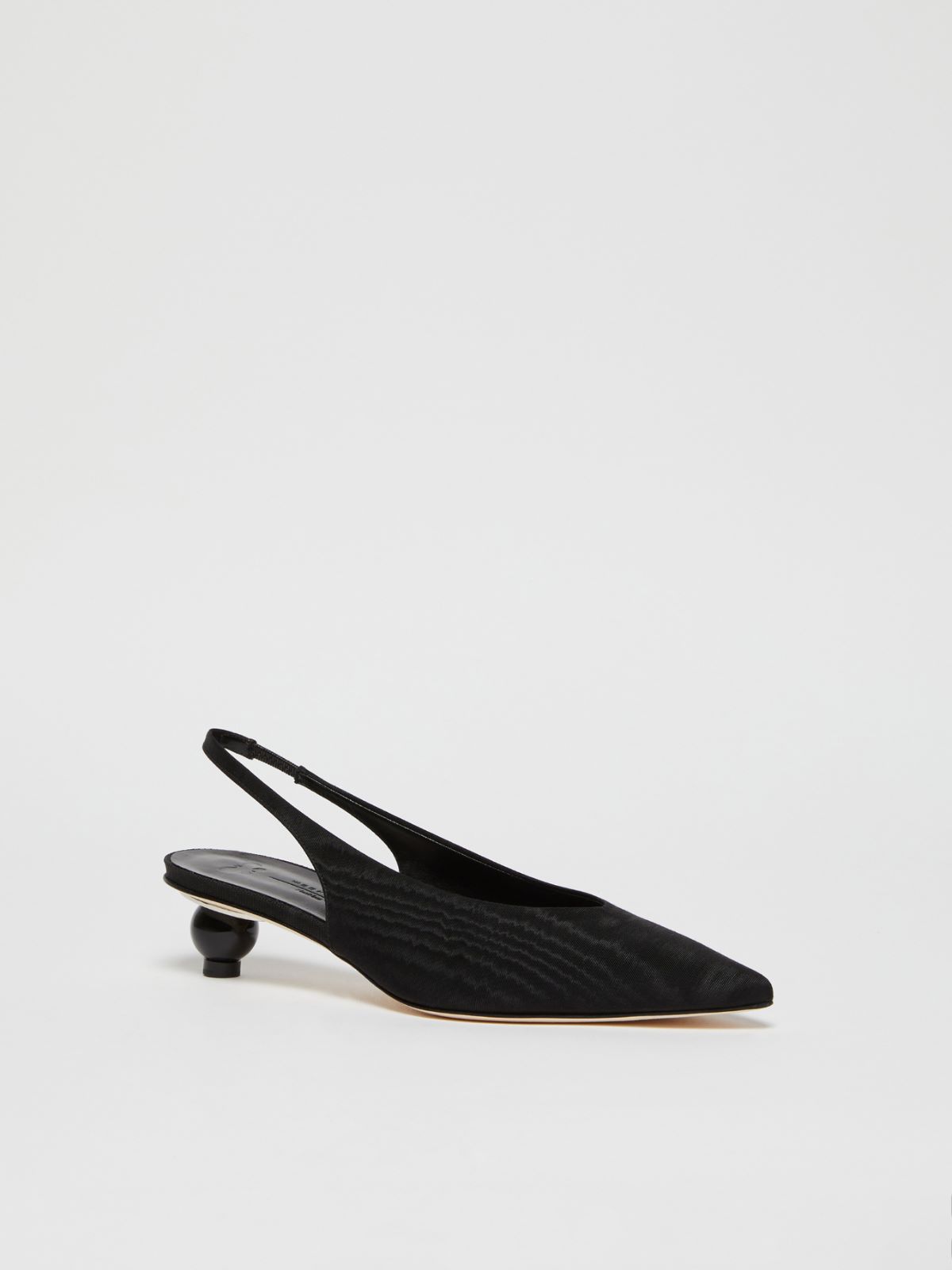 Weekend Slingback in moiré con tacco boule Italy