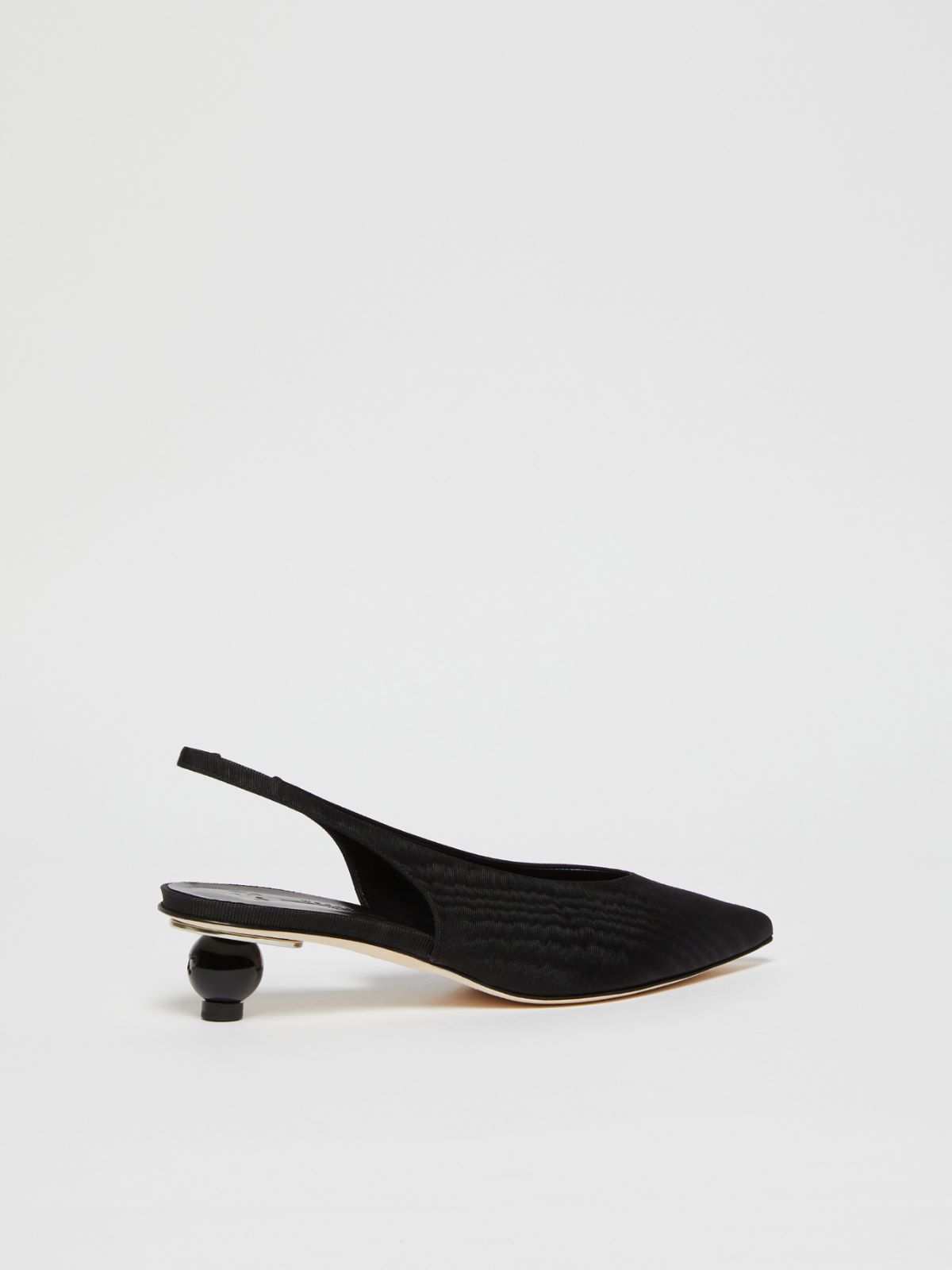 Weekend Slingback in moiré con tacco boule Italy