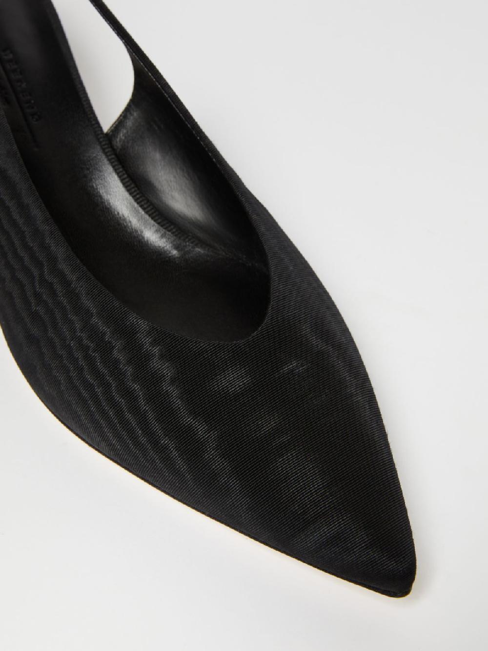 Weekend Slingback in moiré con tacco boule Italy