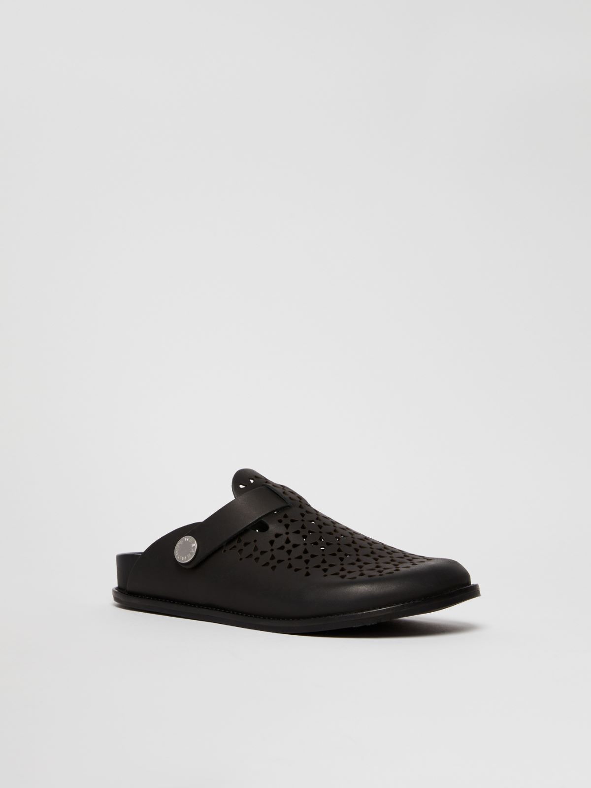 Weekend Sabot in pelle laserata Shopping online