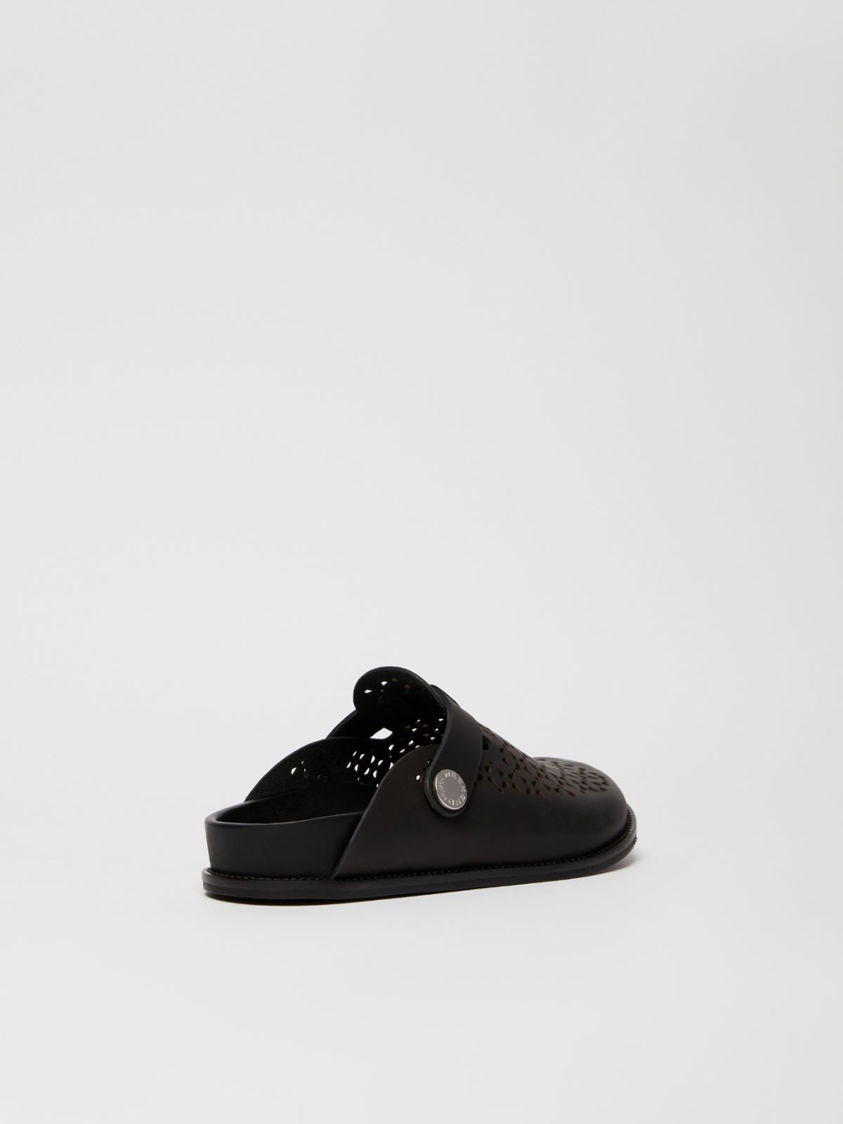Weekend Sabot in pelle laserata Shopping online